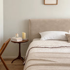 Khaki · Stretch-Fit Bed Headboard Cover
