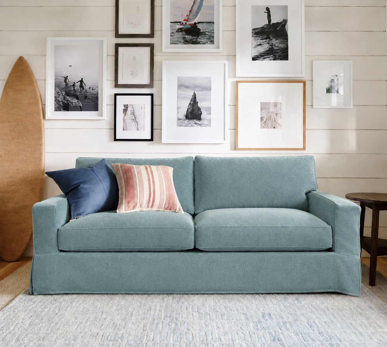 Lagoon Silk Luna-04 custom sofa slipcover