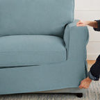 Lagoon Silk Luna-04 custom sofa slipcover