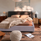Lavender-Gray · Stretch-Fit Bed Frame Cover