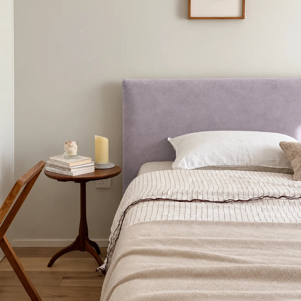 Lavender-Gray · Stretch-Fit Bed Headboard Cover