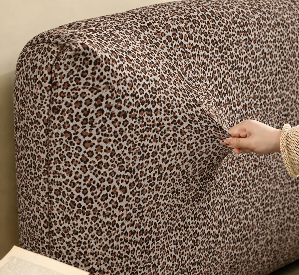 Leopard · Stretch-Fit Bed Headboard Cover