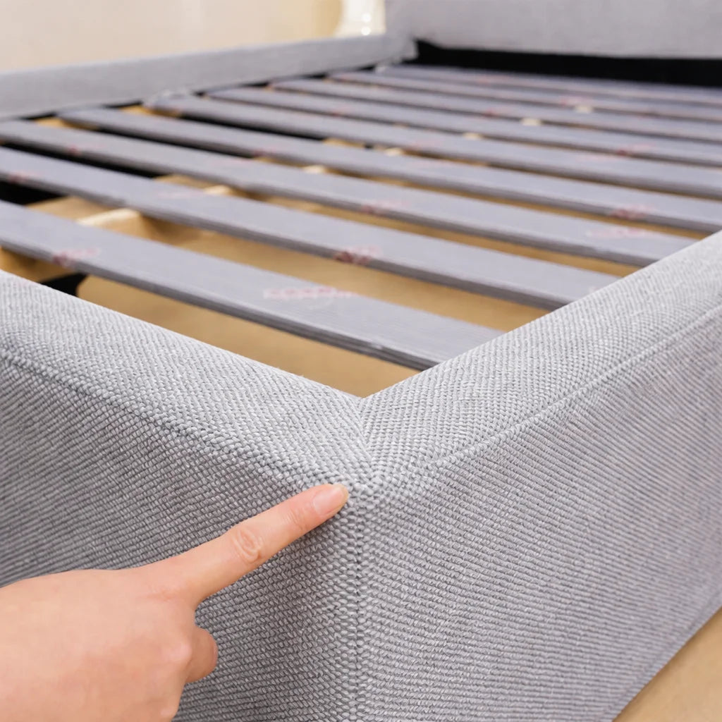 Light Gray ML 625 - 03 | Bed Frame + Headboard Cover