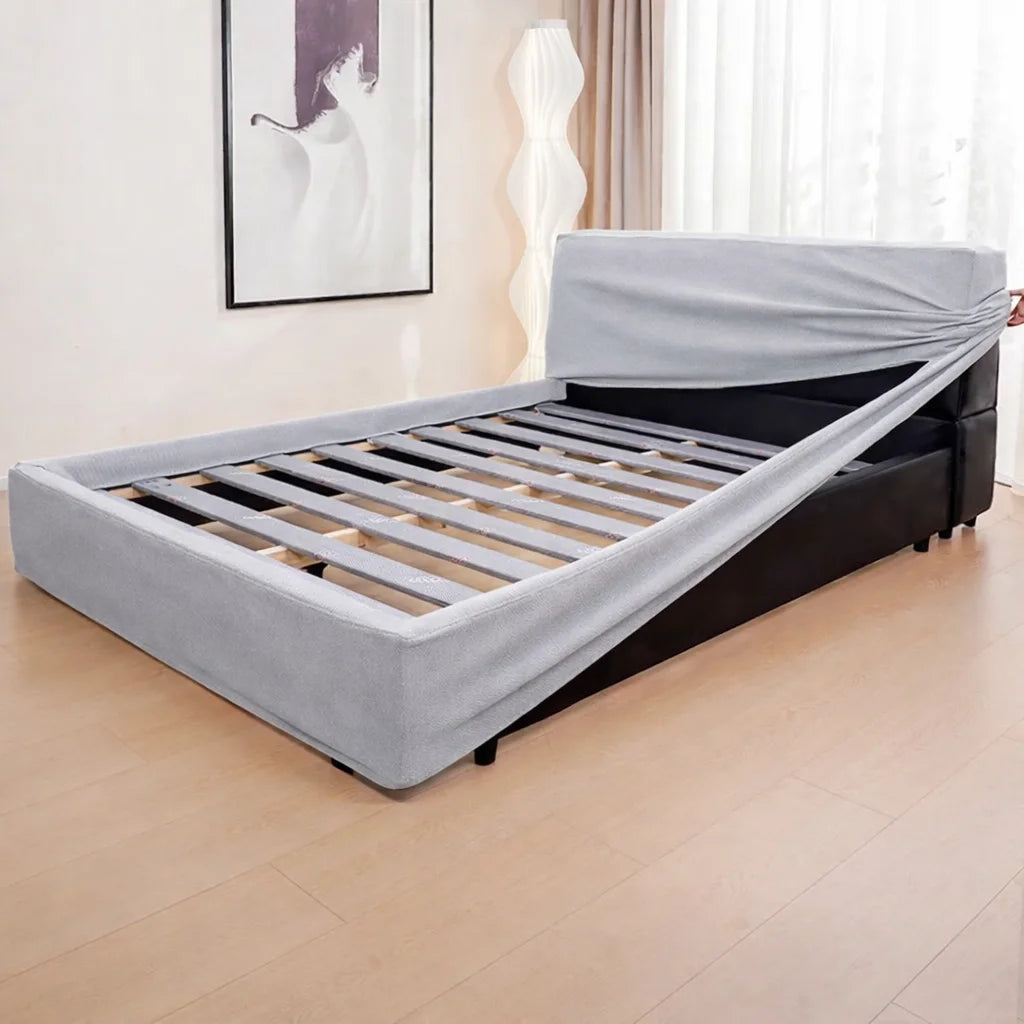 Light Gray ML 625 - 03 | Bed Frame + Headboard Cover