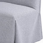 Light Gray ML 625 - 03 | Long-Skirt Dining Chair Slipcover
