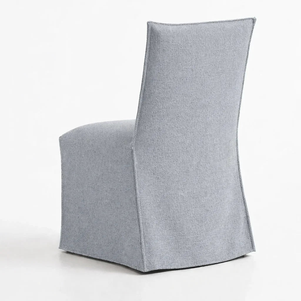 Light Gray ML 625 - 03 | Long-Skirt Dining Chair Slipcover