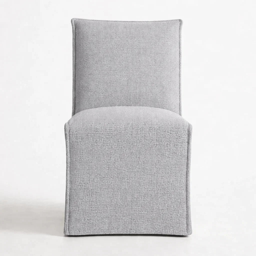 Light Gray ML 625 - 03 | Long-Skirt Dining Chair Slipcover