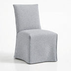 Light Gray ML 625 - 03 | Long-Skirt Dining Chair Slipcover