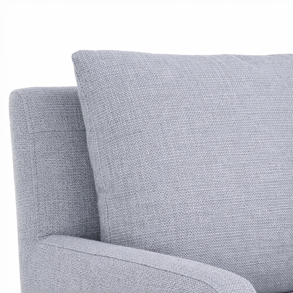 Light Gray ML 625 - 03 | Long-Skirt Dining Chair with armrest Slipcover