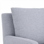 Light Gray ML 625 - 03 | Long-Skirt Dining Chair with armrest Slipcover