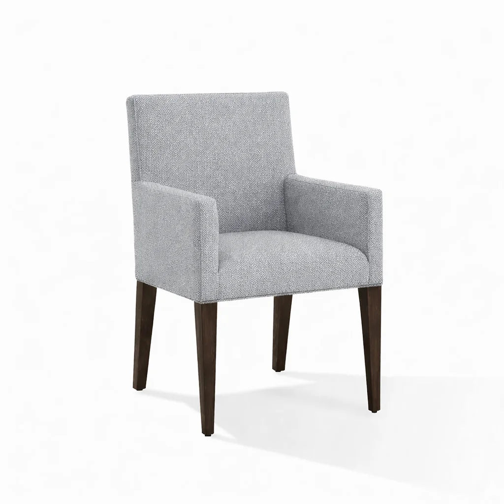 Light Gray ML 625 - 03 | Snug fit Dining Chair with armrest Slipcover
