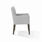 Light Gray ML 625 - 03 | Snug fit Dining Chair with armrest Slipcover