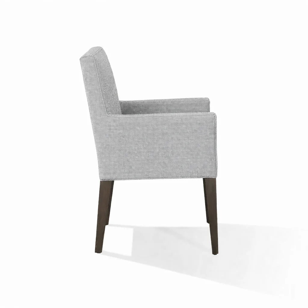 Light Gray ML 625 - 03 | Snug fit Dining Chair with armrest Slipcover