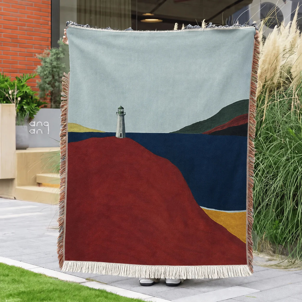 Lighthouse · Custom Woven Blanket