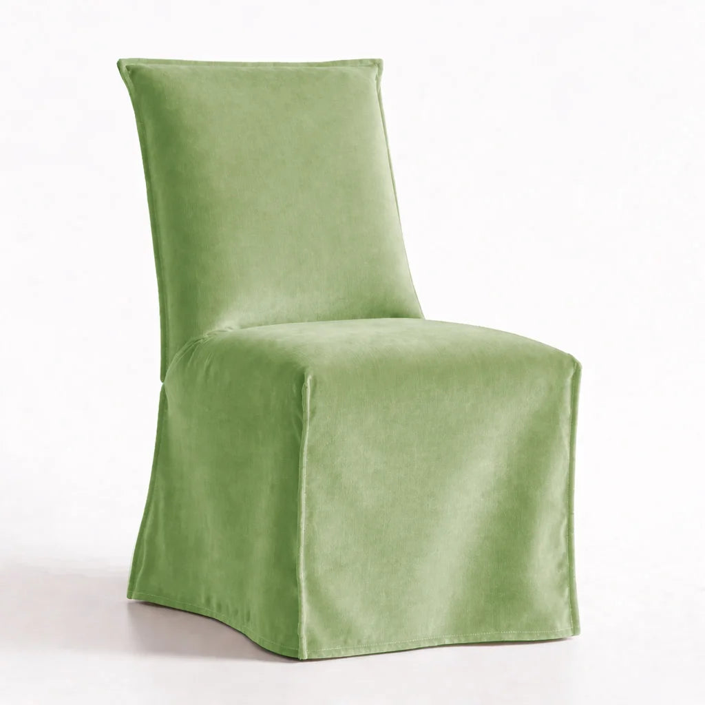 Lime Green WB PBV2042 - 35 | Long-Skirt Dining Chair Slipcover