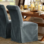 London Mist WB PBV2042 - 18 | Long-Skirt Dining Chair Slipcover
