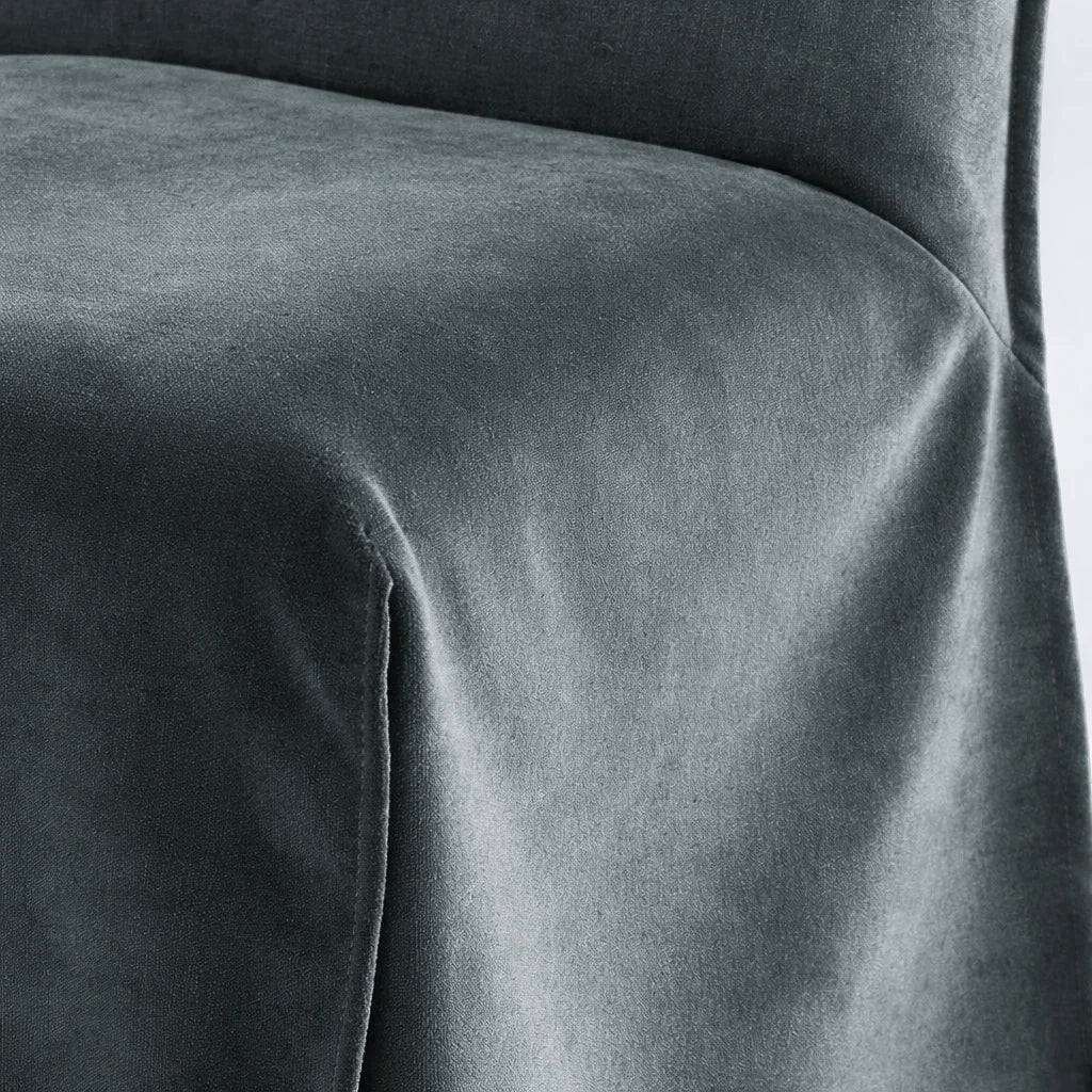 London Mist WB PBV2042 - 18 | Long-Skirt Dining Chair Slipcover