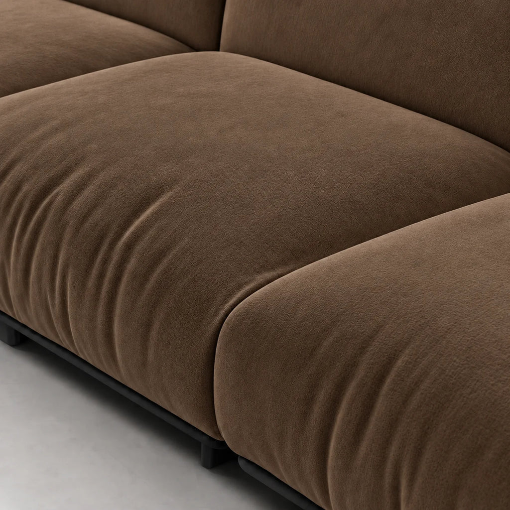 Custom Sofa Slipcover — Luna · Espresso Noir