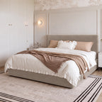 Custom Bed Frame Cover — Luna · Urban Taupe