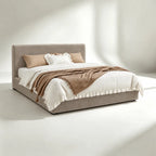 Custom Bed Frame Cover — Luna · Urban Taupe