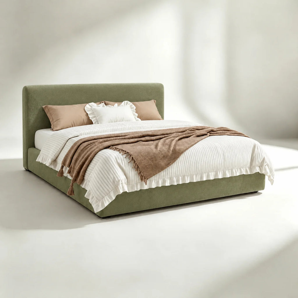Custom Bed Frame Cover — Luna · Olive Grove