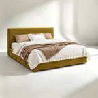 Custom Bed Frame Cover — Luna · Forest Moss