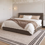 Custom Bed Frame Cover — Luna · Stone Mink