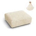 Cream Microfibra Seat Cushion Slipcover