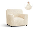 Cream Microfibra Armchair Slipcover