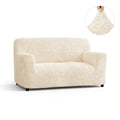 Cream Microfibra Sofa Slipcover