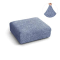 Blue Microfibra Seat Cushion Slipcover