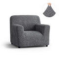 Dark Gray Microfibra Armchair Slipcover