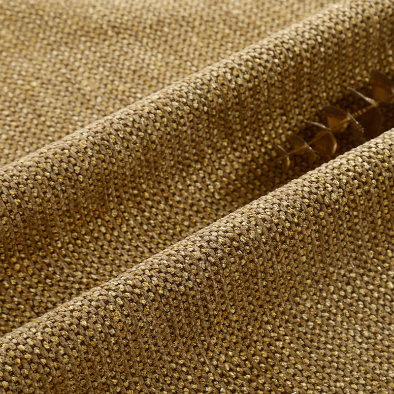 Custom Bed Frame Cover — Marlowe Linen-Blend 1825 · Golden Dijon