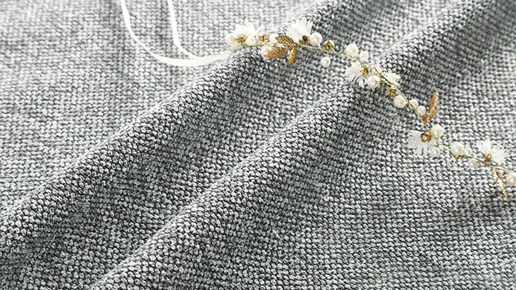 Custom Sofa Slipcover — Marlowe Linen-Blend 1925 · Spotted Black and Light Gray