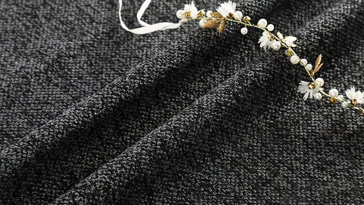 Custom Sofa Slipcover — Marlowe Linen-Blend 1925 · Spotted Black and Gray