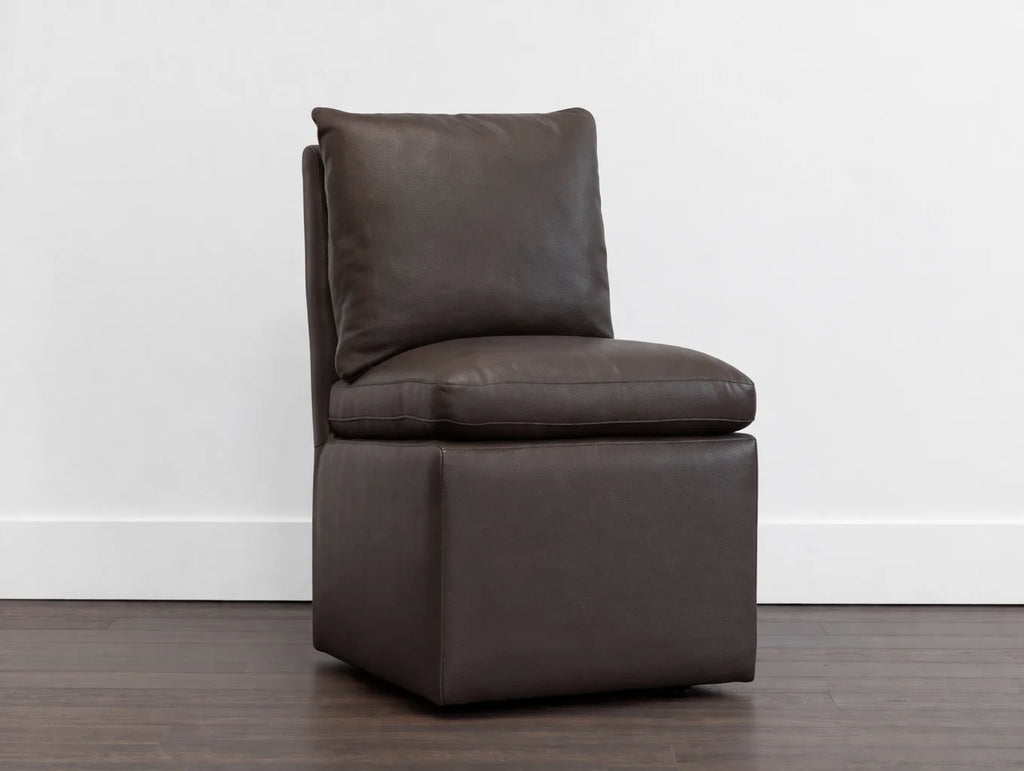 Mahogany Minotti YX-75 | Long-Skirt Dining Chair Slipcover