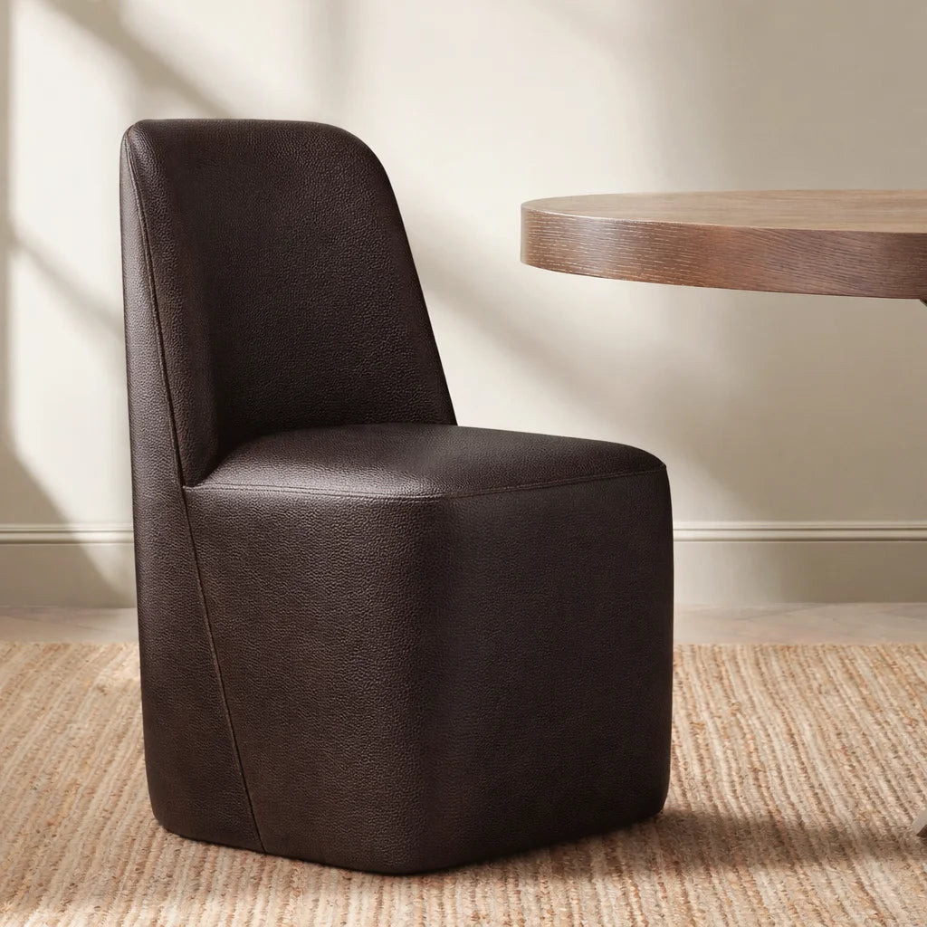 Mahogany Minotti YX-75 | Long-Skirt Dining Chair Slipcover