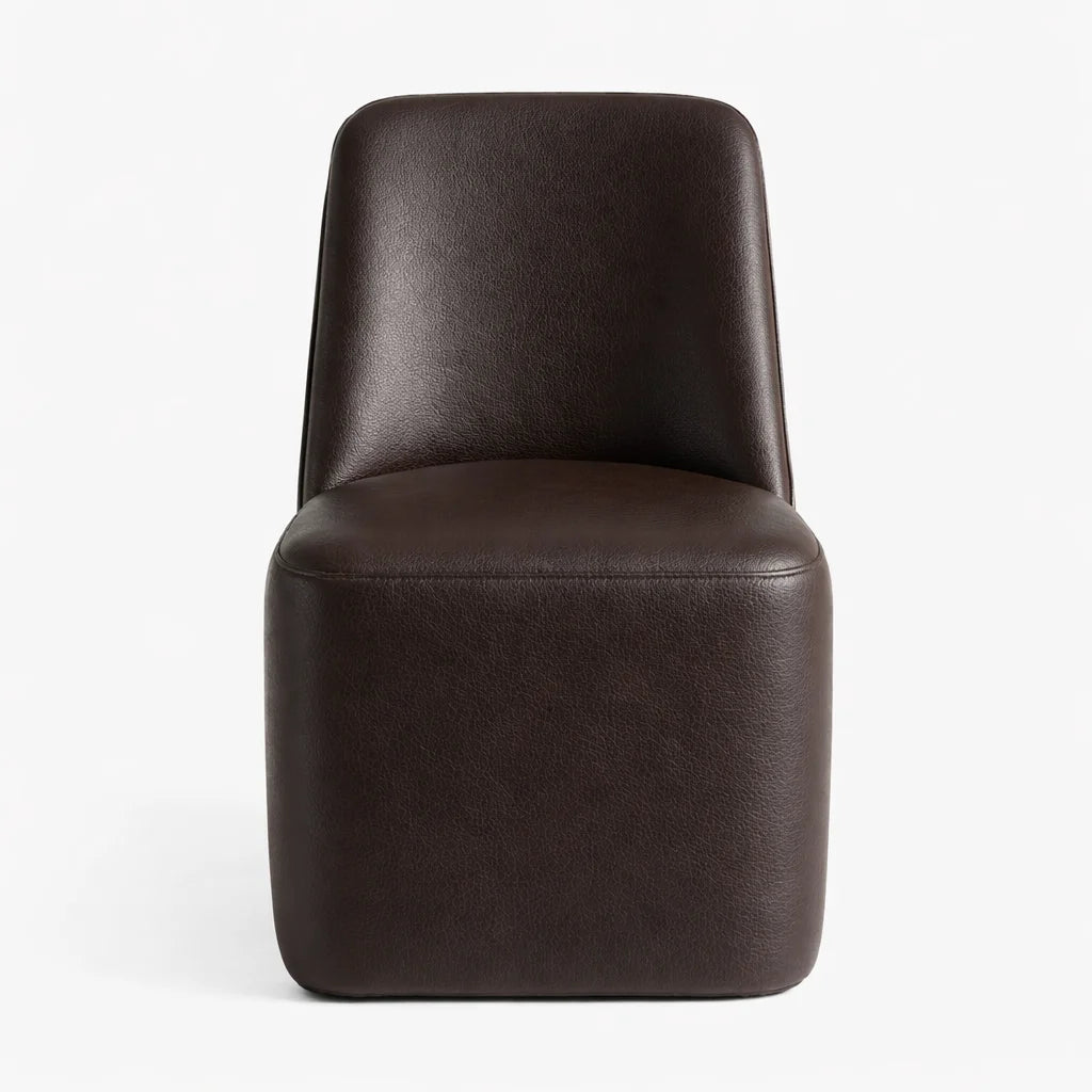 Mahogany Minotti YX-75 | Long-Skirt Dining Chair Slipcover