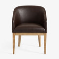 Mahogany Minotti YX-75 | Snug fit Dining Chair with armrest Slipcover