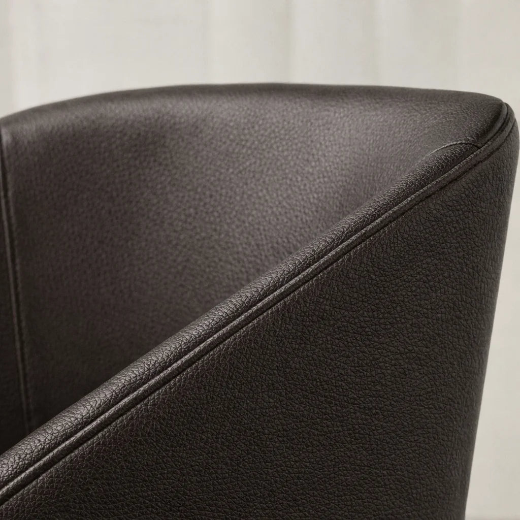 Mahogany Minotti YX-75 | Snug fit Dining Chair with armrest Slipcover