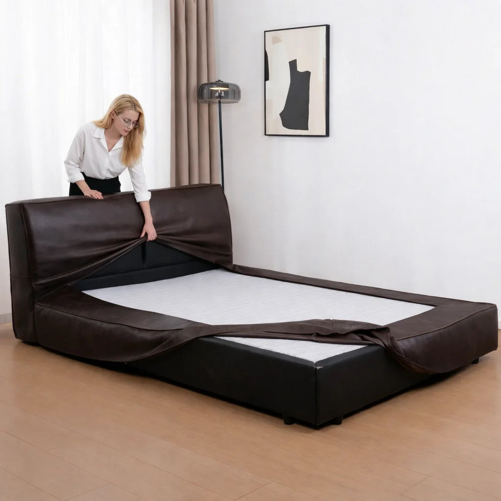 Mahogany Minotti YX-75 | Bed Frame Cover