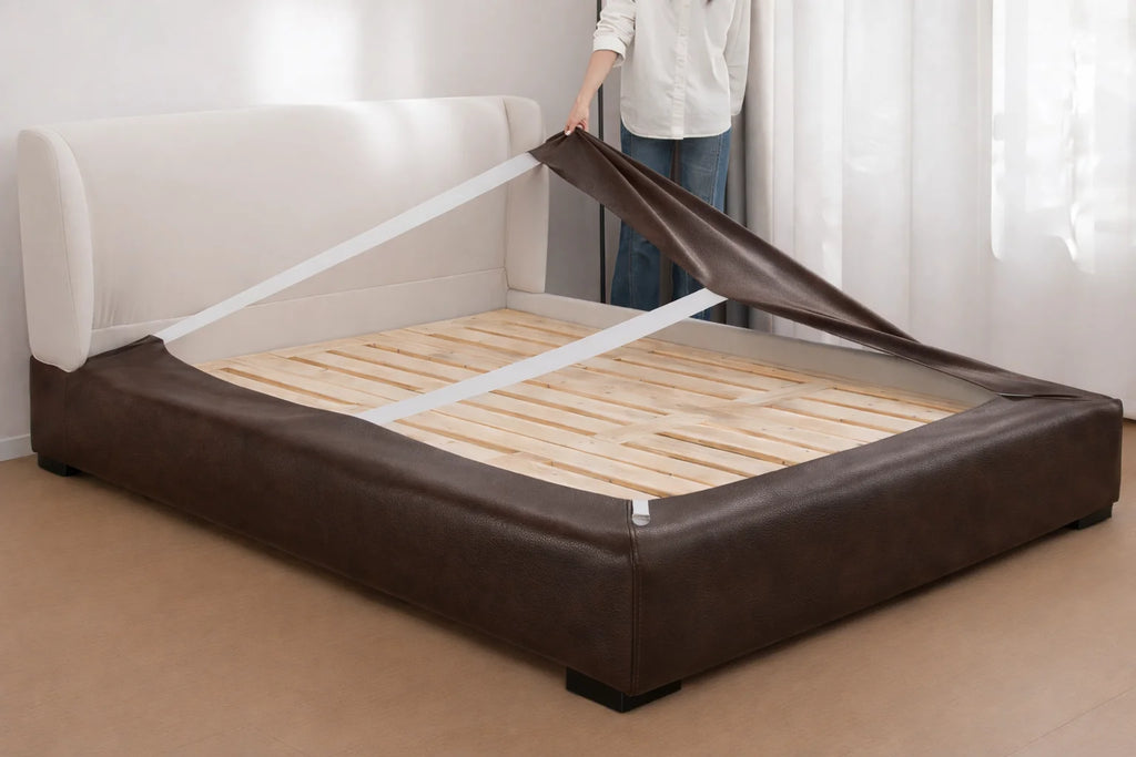 Mahogany Minotti YX-75 | Bed skirts