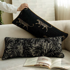 Black-Ground Gold Leopard | Bed Frame Cover