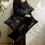 Black-Ground Gold Leopard | Bed Frame Cover