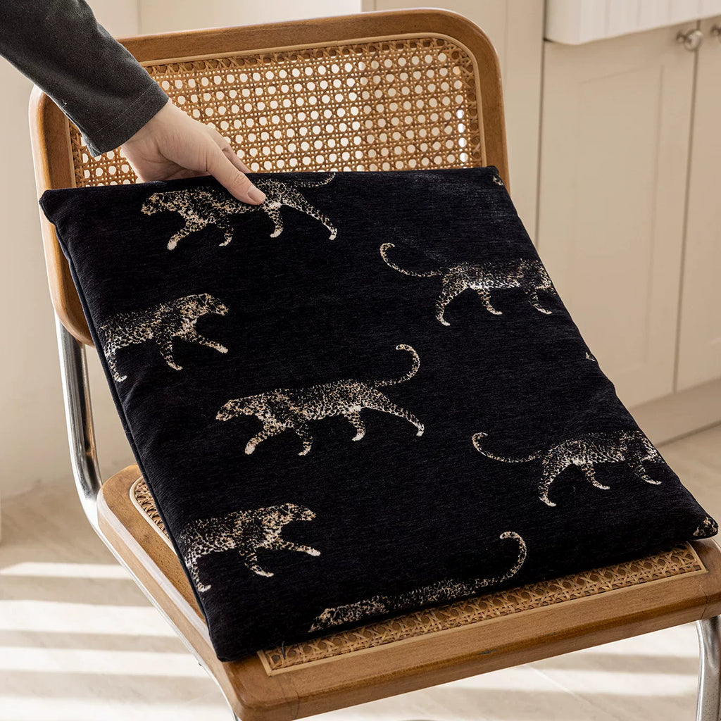 Black-Ground Gold Leopard | Bed Frame Cover