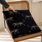 Black-Ground Gold Leopard | Bed Frame Cover