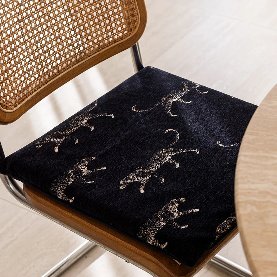 Black-Ground Gold Leopard | Bed Frame Cover
