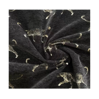 Black-Ground Gold Leopard | Bed Frame Cover