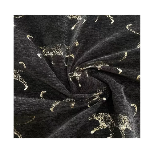 Black-Ground Gold Leopard | Bed Frame Cover