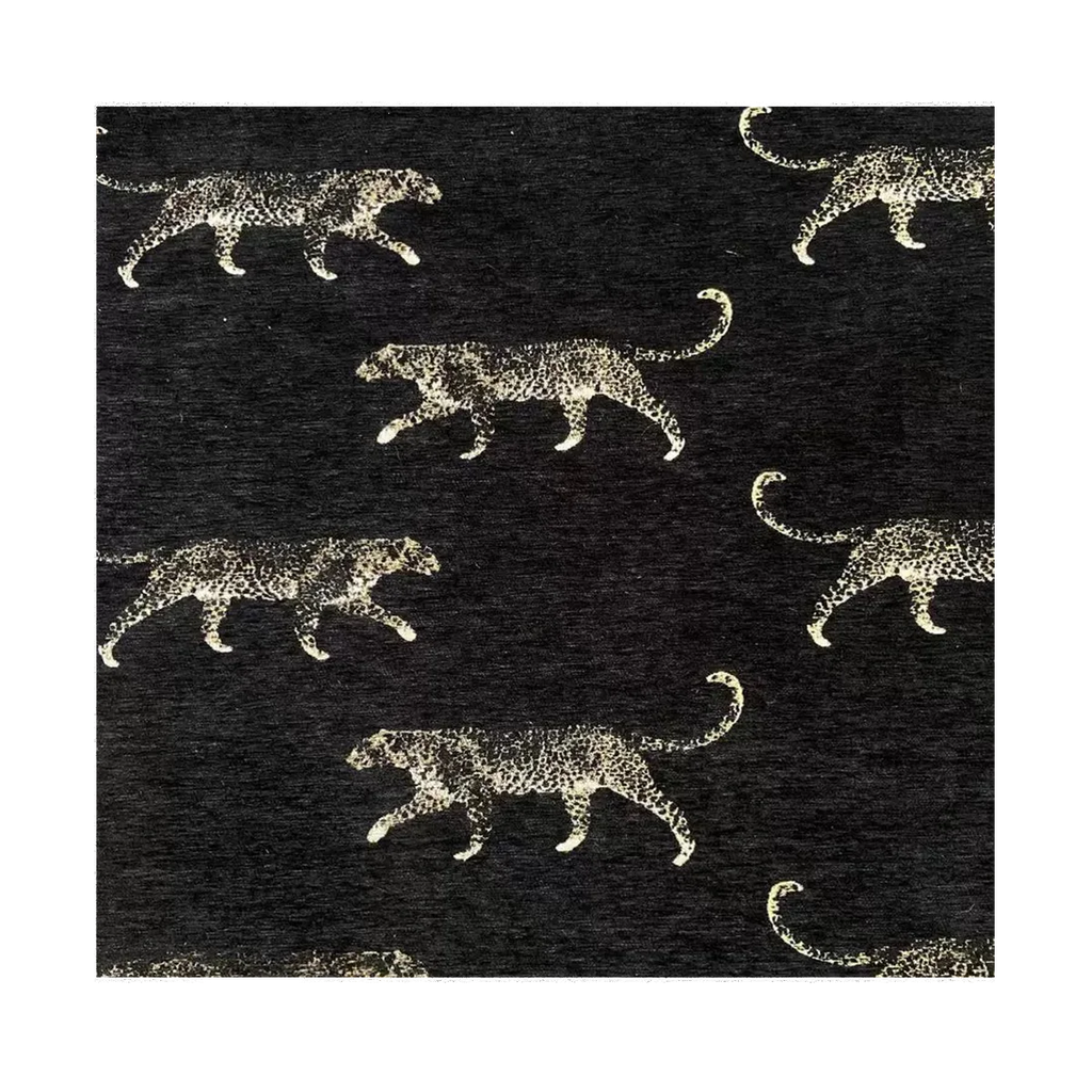 Black-Ground Gold Leopard | Bed Frame Cover